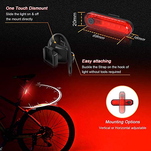 Wasaga Usb Rechargeable Bike Light Set - 3000 Lumens Bike Headlight Super Bright Waterproof Bicycle Light And Taillight For Road Bike, Bmx #TOP3