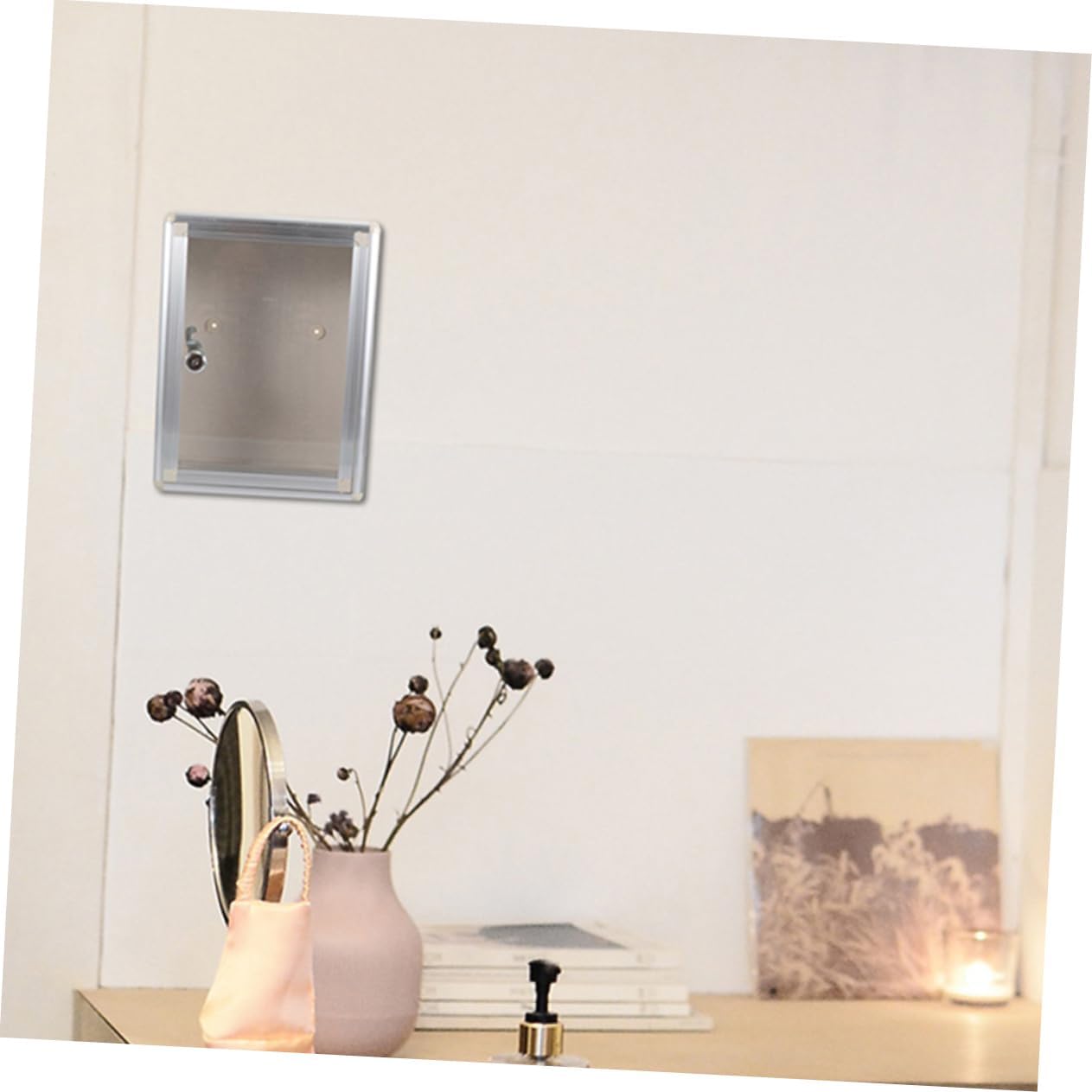Lurrose 2pcs Wall Mount Mailbox with Lock Metal Transparent Letter Box for Office Home Clear Wall Mounted Suggestion Box Lock Sturdy and Lightweight Design