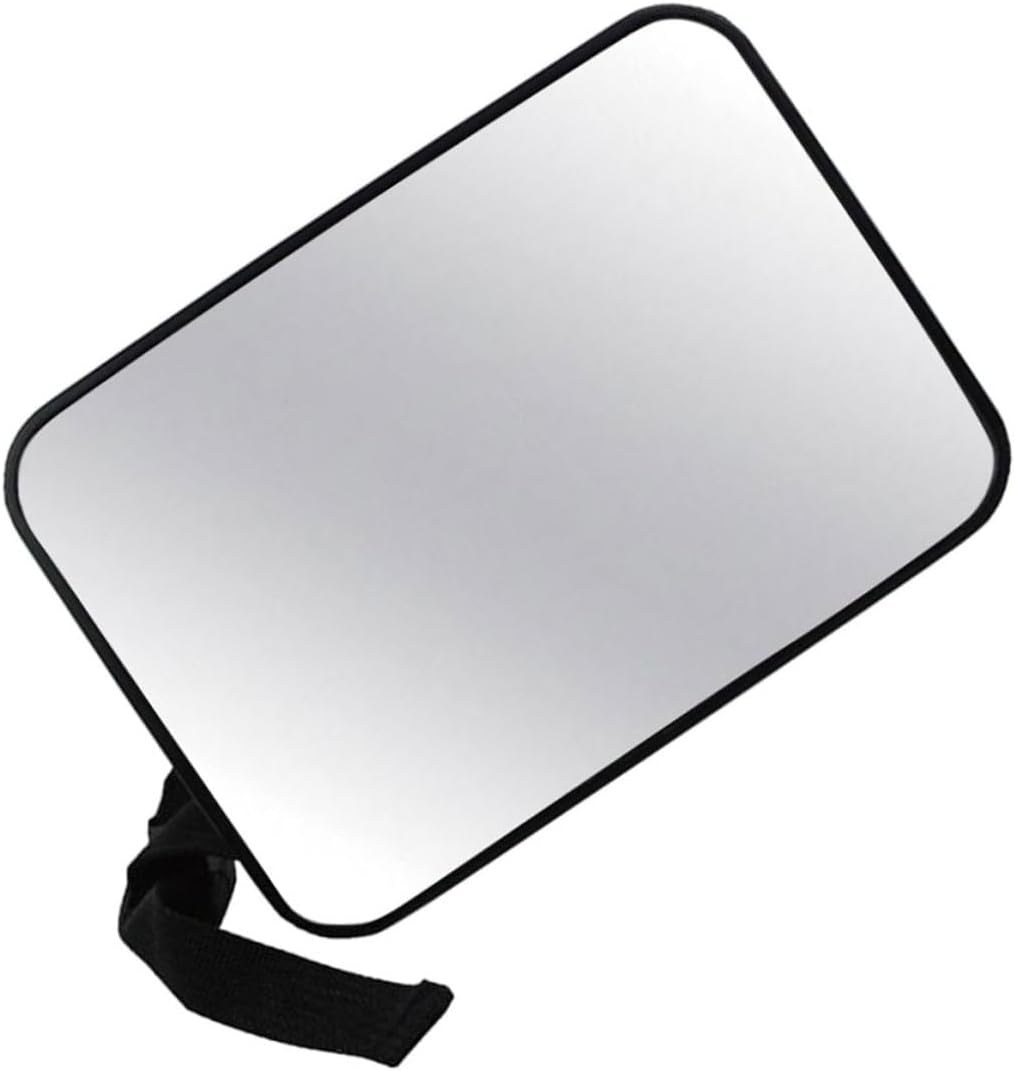 Milisten Car Mirror for Rear Facing Car Seat Black Square 18.8x13.5cm Backseat Safety Mirror with Wide View for Driver for Newborn Travel