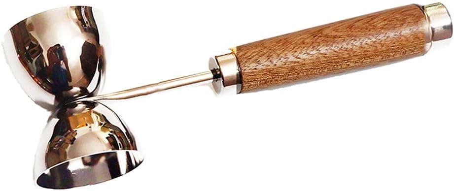 30/60ml Bar Cocktail Jigger Measure with A Handle For Greater Speed And Ease Of Use(Silver 30 60ml)