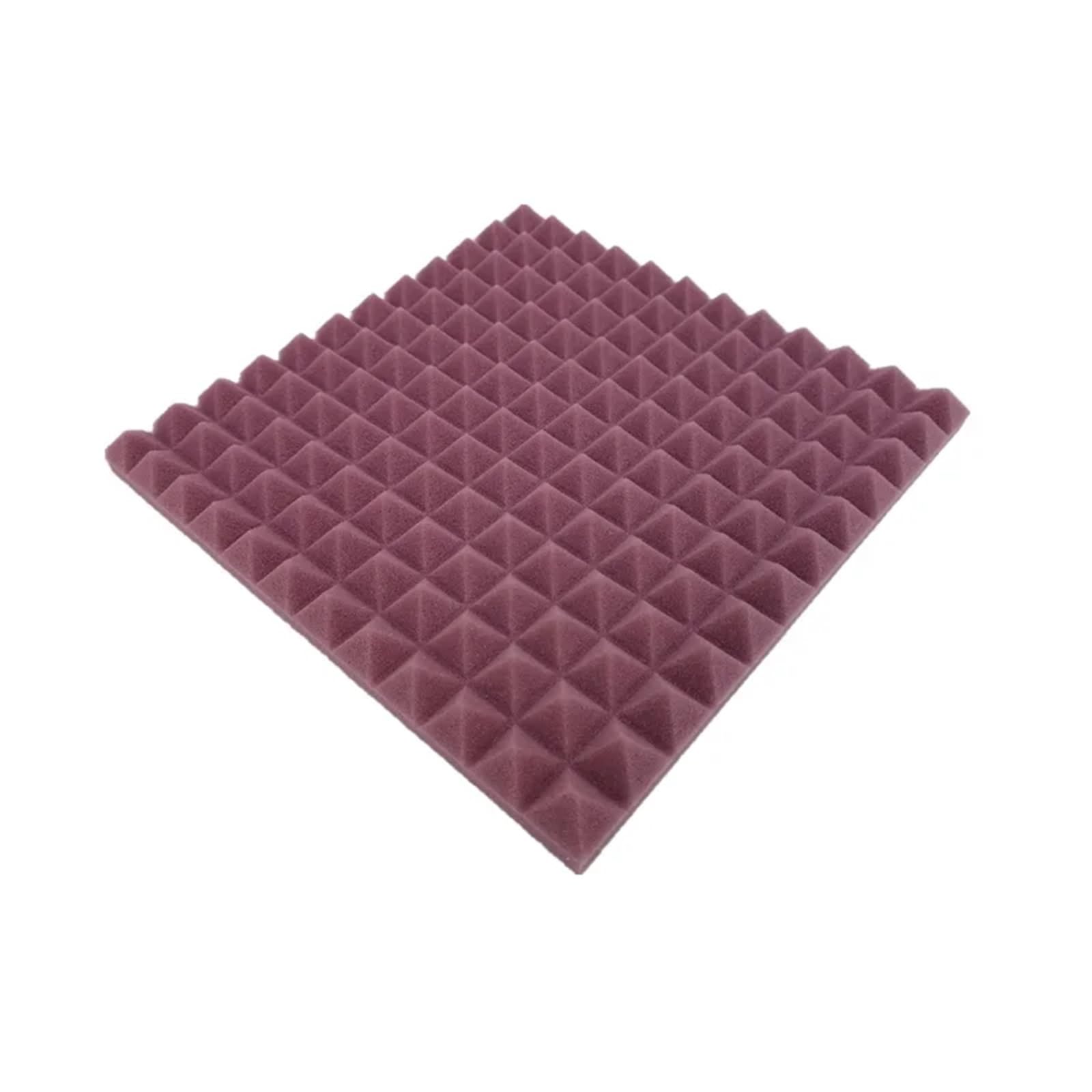 Paneles de pared insonorización alta densidad, aislamiento acústico a prueba sonido, pirámide esponja espuma acústica for estudio, 24 Uds Para amortiguar el sonido(PURPLE,High Density)