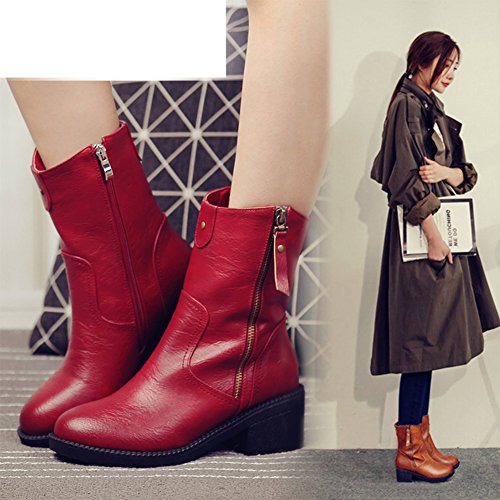 Bottes à talons hauts en velours chaud et épais - Taille 36,5 - 2