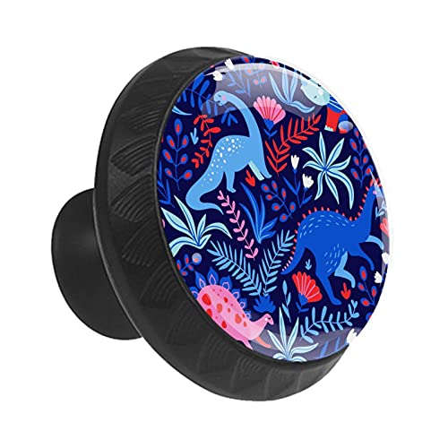 Boutons de tiroir dinosaures et feuilles pour meuble de crèche - 3