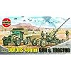 Airfix Vintage Classics Set - A02314V Bofors 40mm Gun & Tractor - Plastic Model Motor Vehicle Kits for Adults & Children 14+, Set Includes 107 Pieces, Sprues & Decals - 1:76 Scale Model Vehicle Set