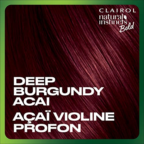 Clairol Natural Instincts Bold Permanent Hair Dye, BR36 Deep Burgundy Acai Hair Color, Pack of 2 - Thumbnail 5