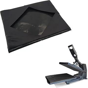 15x15 Heat Press Cover, Teflon Sheets for Heat Press Non-Stick High Temperature Resistant Sheet Mat Protector for Protecting Sublimation Heat Pressing Machine Plate 15x15inch, Black