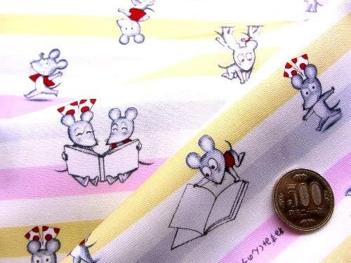 Amazon 40cm単位で販売 キャラクター 生地 ねずみくんのチョッキ ピンク ボーダー 柄番号2 絵本 えほん 手芸 生地 キャラクター 布 はぎれ ハギレ カットクロス ピロル 布 生地 通販 Amazon 40cm単位で販売 キャラクター 生地 ねずみくんのチョッキ ピンク ボーダー 柄番号2 絵本 えほん 手芸 生地 キャラクター 布 はぎれ ハギレ カットクロス ピロル 布 生地 通販