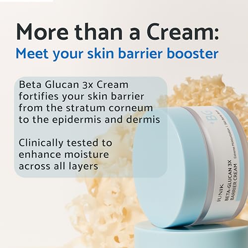 IUNIK-Beta-Glucan-Non-Sticky-Deep-Moisture-Hydration-3x-Barrier-Cream-DayNight-Moisturizer-Quick-Absorption-Barrier-Strengthening-for-Sensitive-Dry-Skin-with-Shea-Butter-Panthenol-Korean-Skincare