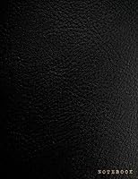 Notebook: Classic Black Textured Leather Style Softcover Executive Notebook with Gold Lettering | 150 College-ruled Pages | 8.5 x 11 - A4 Size Journal (Notebooks & Journals) 1724152300 Book Cover
