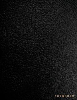 Paperback Notebook: Classic Black Textured Leather Style Softcover Executive Notebook with Gold Lettering | 150 College-ruled Pages | 8.5 x 11 - A4 Size Journal (Notebooks & Journals) Book