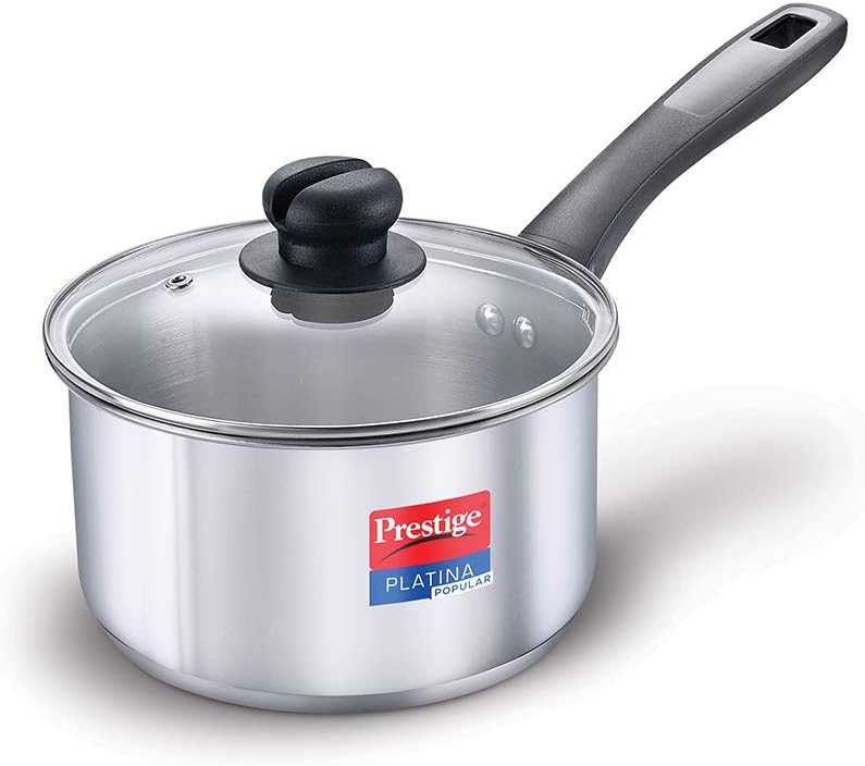 Prestige SS Platina Popular Sauce Pan, 180 mm