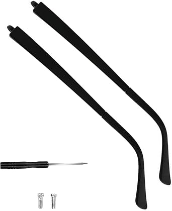 Glasses Replacement Temple, TR90 Eyeglass Arms Legs Replacement, Glasses Repair Kit Universal, DIY Temples