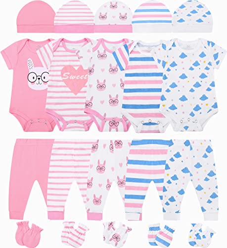 Image of ABeCue Baby Boy Layette Essentials Set Newborn Girl Clothes Pack Infant Gift Sets 20-Piece