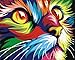 Paint by Numbers for Kids Beginner, Komking DIY Canvas Painting Paintworks Paint by Number Kits, Color Cat 16x20inch
