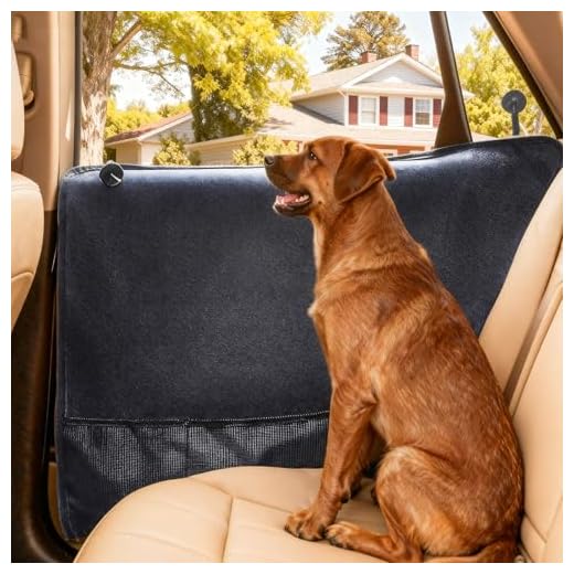 Durapower Dog Car Door Protector丨2 Pack Anti Pet Scratching Waterproof Vehicle Door Covers Guard Truck Interior Panel Safe SUV Universal 600D Black