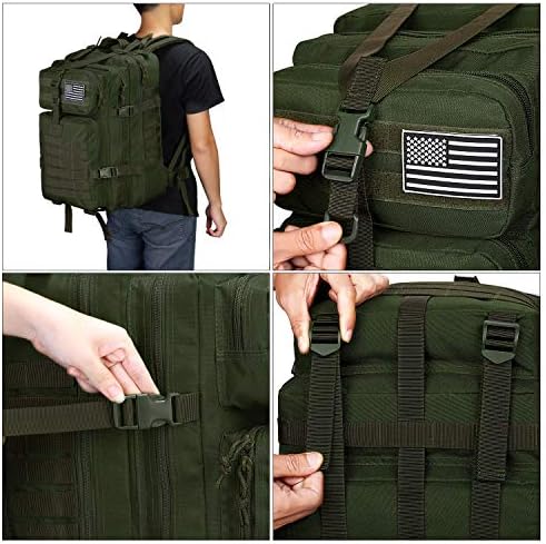 G4Free 40L Military Tactical Backpack Molle Shoulder Bag Rucksack Assault Pack Daypack for Camping Trekking Hunting Fishing