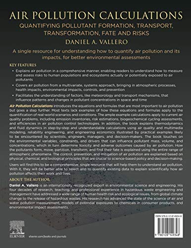Air Pollution Calculations: Quantifying Pollutant Formation, Transport, Transformation, Fate and Ris