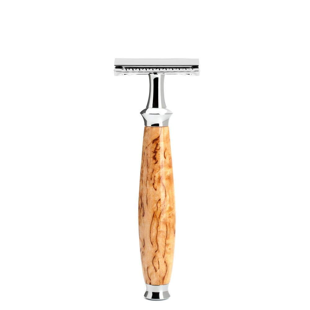 Set Afeitado Mühle Brocha Afeitar & Maquinilla Serie Purist Madera de Abedul