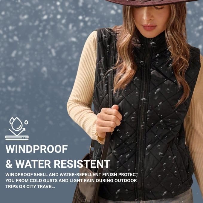 Image of Leriya Fashion Puffer Jacket for Women | Stylish Warm Standard Length Jackets for Women | Waterproof Windproof Cozy Jerkin for Ladies