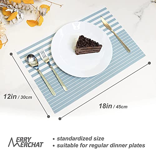 Oume Tischsets Platzsets 6er Set rutschfest abwaschbar aus PVC