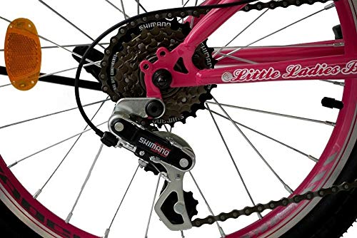 KCP 20 Zoll Mountainbike Kinderfahrrad - JETT FSF pink - Vollfederung Kinder Fahrrad für Jungen und Mädchen mit 6 Gang Shimano Schaltung - für Kinder zwischen 6-9 Jahre und 1,20-1,40m Körpergröße – Bild 6