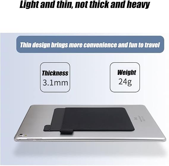 RIVEENY Pocket Pouch for Laptop with Reusable Adhesive,Pouch Holder for Computer Accessories,Self-Adhesive Mouse Headset Storage Bag for Portable External USB Cable,Apple Magic Mouse