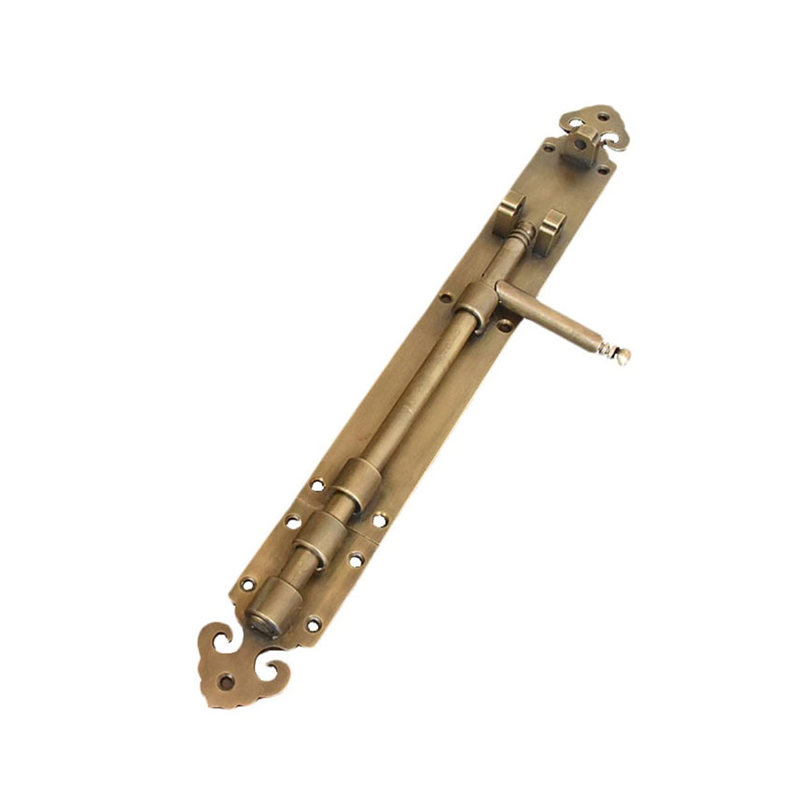 Pestillo de Puerta Retro Cobre Robusto Durable Seguridad Cerradura de Perno para baño Puertas para Mascotas Cercas Puertas para cobertizos(Bronze)