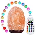 pursalt 5.5 Inch Himalayan Salt Lamp Night Light with Remote Control, Upgraded 16 Colors Changing & 4 Light Modes LED USB Salt Rock Lamp, Natural Crystal Pink Mini Small Salt Lamp for Home Decor