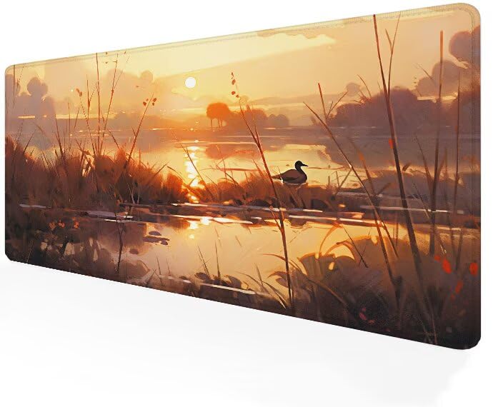 Grand tapis de souris coucher de soleil pour le bureau maison