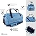 Messi Lifestyle Duffel Bag, Side Pockets & Adjustable Strap, Durable, Argentina Blue, One Size