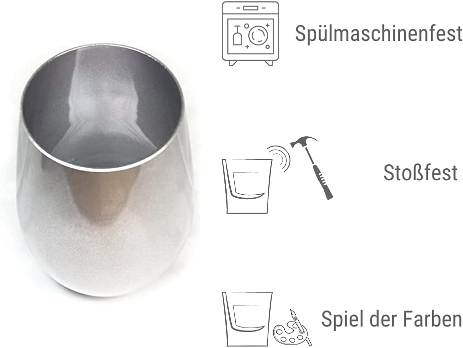 Becher Silber Elements 6er-Set