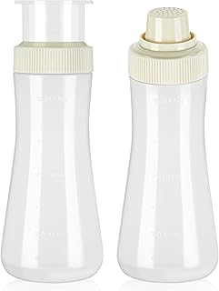 2 pck Cake Syrup Bottle 350ml Reusable Plastic Squeeze Dispenser for Honey, Simple Syrup, Baking & Pastry with Sealing Lid