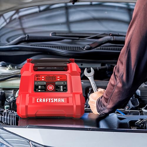 CRAFTSMAN 12A Car Battery Charger and Maintainer, 4-in-1 Solution, Battery Tester, for 6V/12V Power Sport, Automotive, and Marine Batteries, CMXCESM258 view 6
