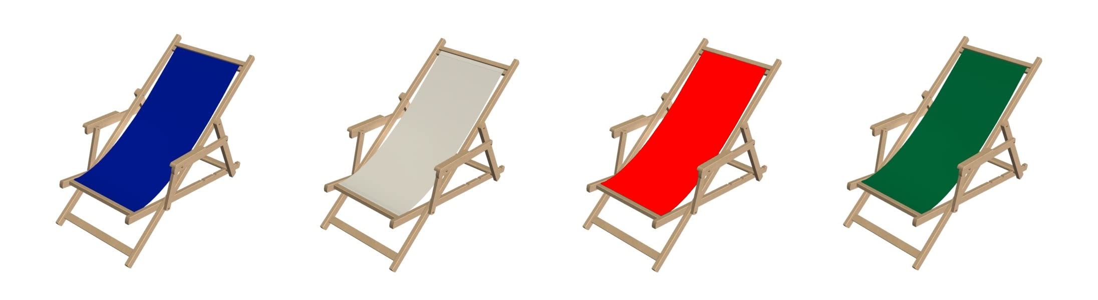 Genérico Lapergarden Silla Director Plegable De Madera sin Tratar con Loneta De Color (Azul)