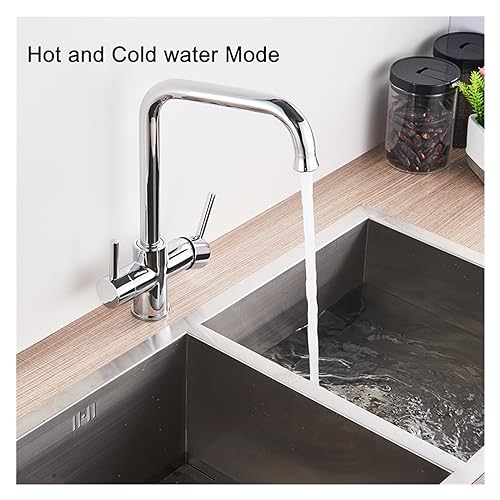Robinet de cuisine eau pure nickel brossé mitigeur - 5