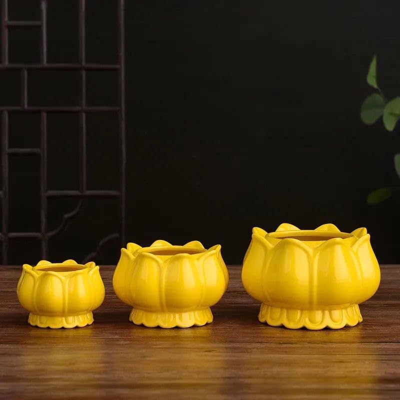 陶瓷莲花插香炉 xianglu 观音佛具 Buddha Utensil 大全结缘用品小香炉 xianglu Home Decorations, Feng Shui Decorations Bring Good Luck, Fortune ，hangingornament