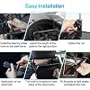 SENWELL-KA 2 Pack Portable Foldable Car Seat Back Tray,Steering Wheel Tray for Eating, Drink, Laptop Stand Table (Black) #4