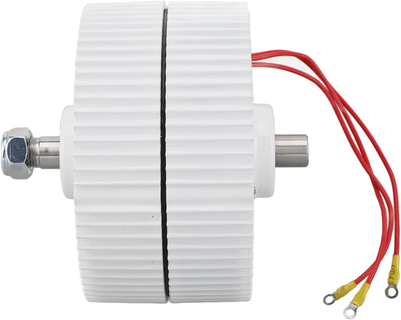 Three Phase Alternator, Permanent Magnet Synchronous Motor Dual Shaft 3 Phase AC Alternator 12V for Vertical Or Horizontal Wind Turbine(#2)