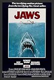 Gerahmtes Jaws-Filmposter, 45,7 x 30,5 cm, Kunstdruckposter 