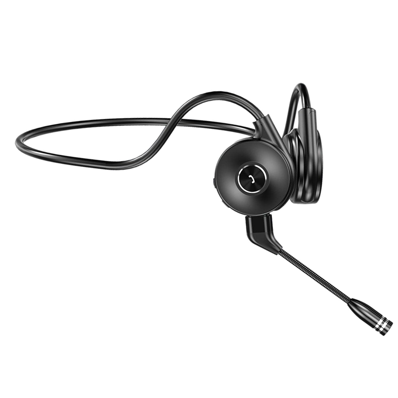 Bone Conduction Headphones with Mic for Running Driving Low Latency Black-image-43