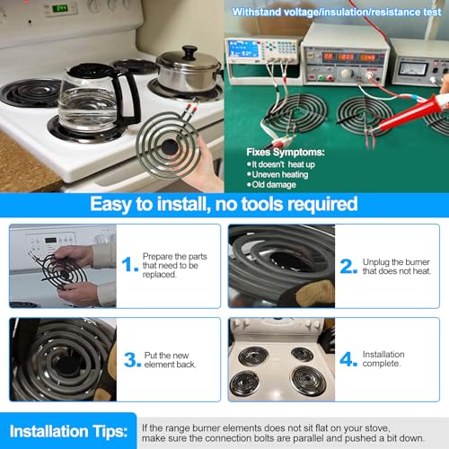 Élément de cuisinière électrique MP15YA de haute résistance pour table de cuisson