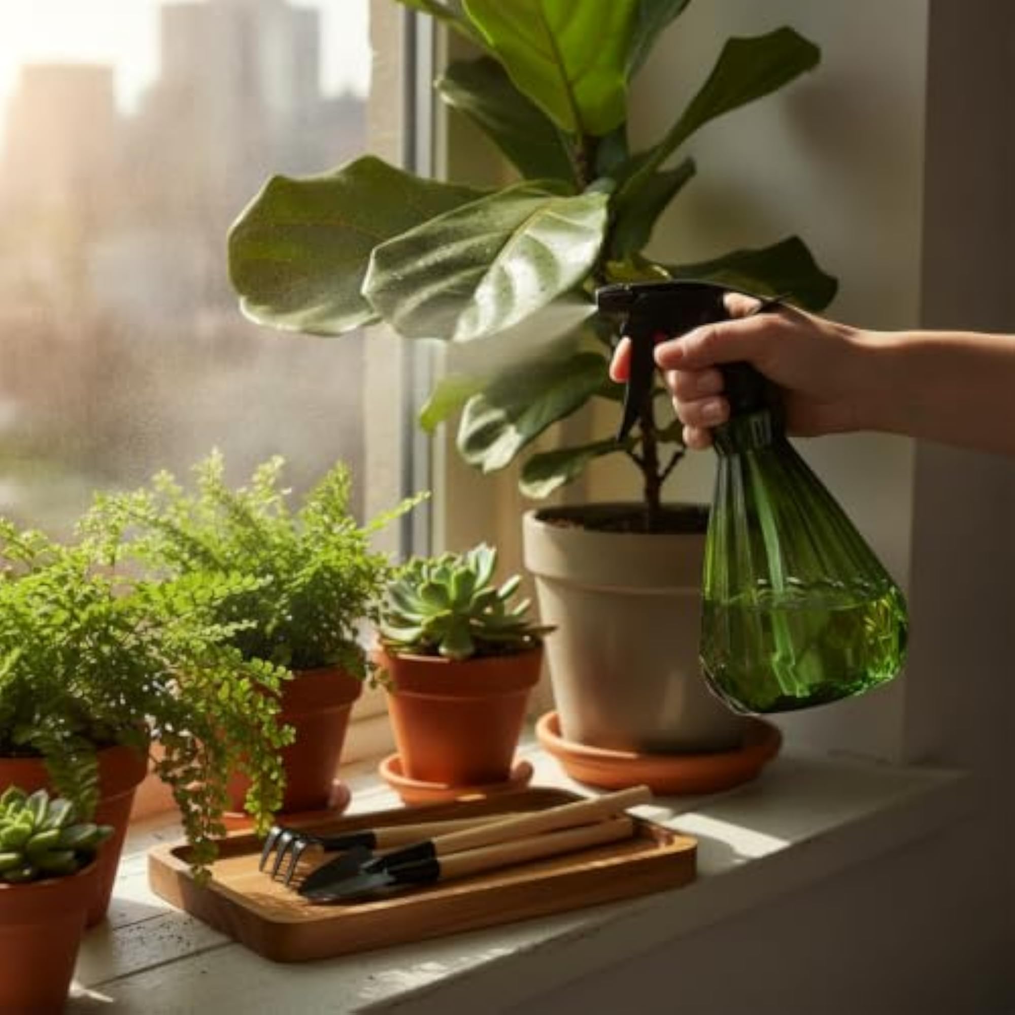 Handheld Plant Mister Spray Bottle for Gardening, 2-Pack