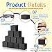 10 Pieces Foam Pit Blocks Foam Pit Cubes Trampoline Blocks Padding for Gymnastics Parkour Courses Trampoline Arenas BMX, Charcoal Gray