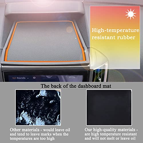 Jkcover Dashboard Mats Compatible With Subaru Crosstrek/Impreza 2018-2022 2023 And Subaru Forester 2019-2023 Accessories Center Console Liner Mats Inserts Rubber Mats （Orange） #TOP4