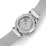 FEICE Zegarek unisex Mechaniczny mechanizm automatyczny ze szkłem szafirowym Ø 38 mm - FM201, srebro, bransoletka