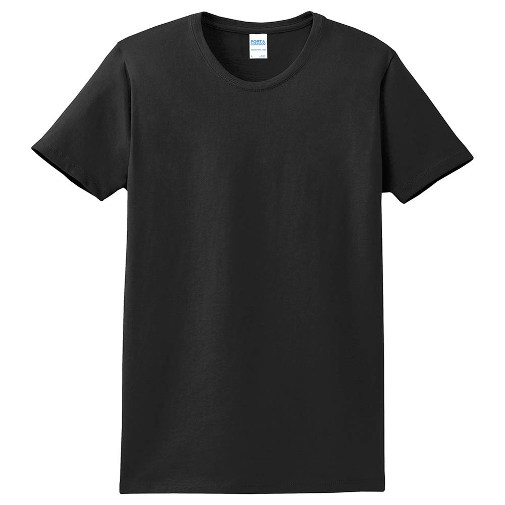 Ladies Big Size Port & Company Soft Spun Cotton Essential T-Shirt