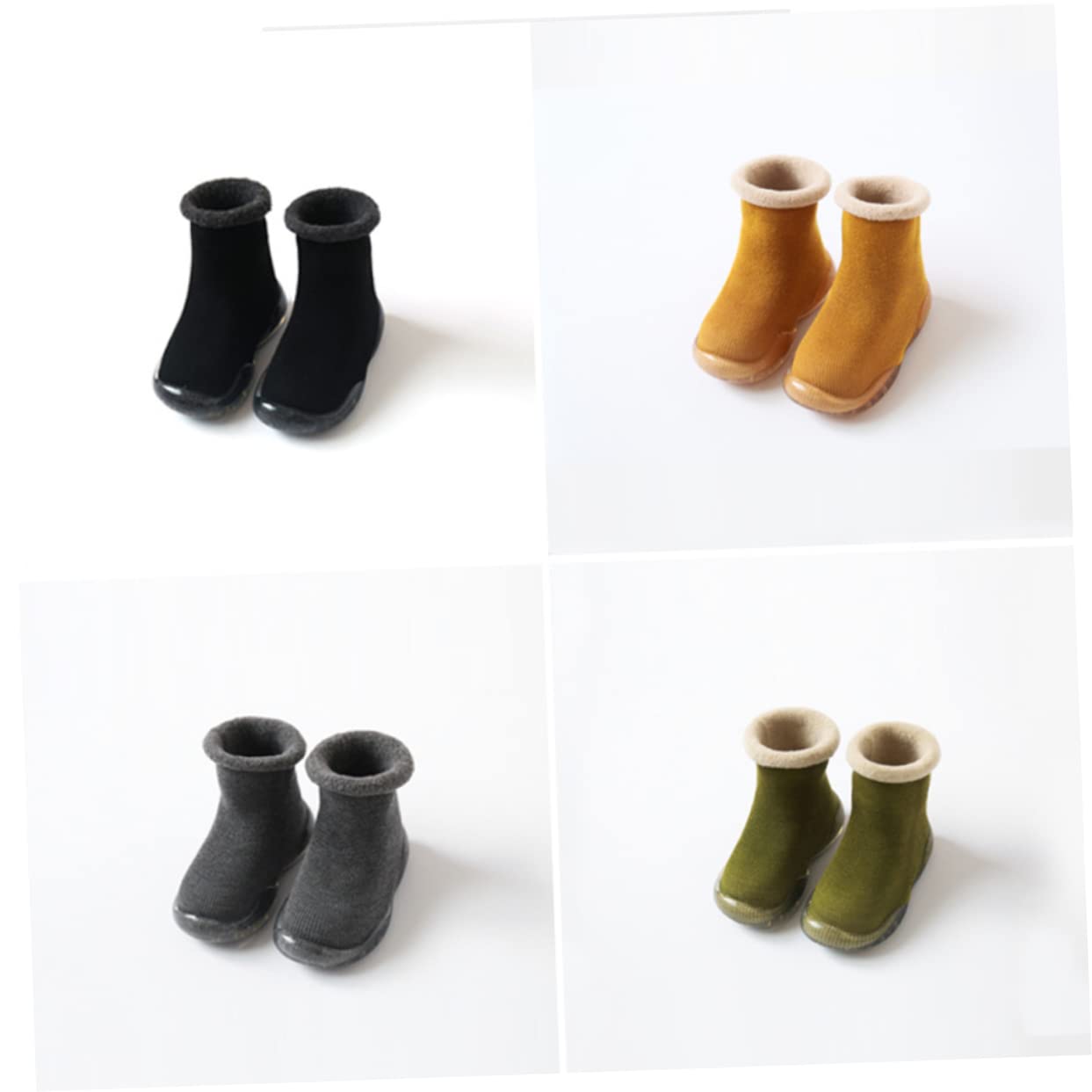 GALPADA 3stücke Cotton Slipper Socken Mit Rutschfestem Warme Babysocken Für Winter Fußbekleidung Für Kleinkinder Innensohle