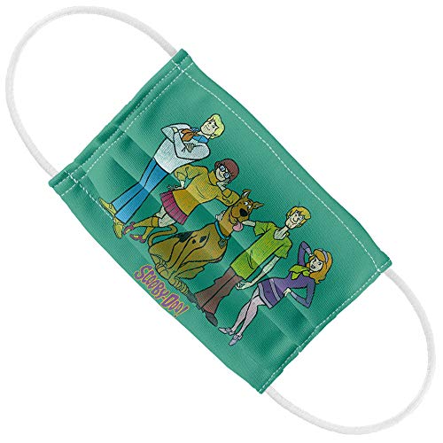 Popfunk Scooby-Doo Kids Scooby Gang 1-Ply Reusable Face Mask Covering with Adjustable Nose Wire