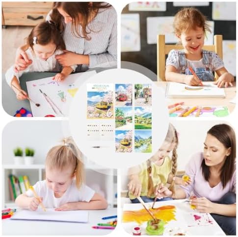 Watercolor Workbook 12 Colors Beginner Portable Workbook with Pen — view 3