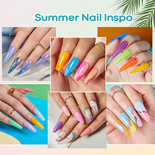 42Pcs Dip Powder Nail Kit Starter All Seasons Series 32 Colors Pink Blue Nude Pastel Summer Dipping Powder Set With Top/Base Coat Activator For French Art Manicure Mother's Day Gifts By Azurebeauty #TOP1